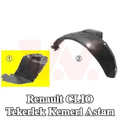 VAN WEZEL Tekerlek kemeri kaplaması Sağ Ön, Plastik — 1997 Renault Clio