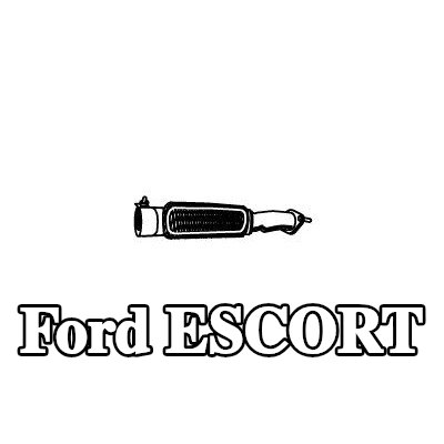 VEGAZ أنبوب مموج، نظام العادم — Ford Escort