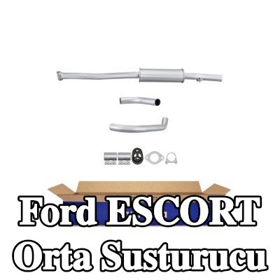 HELLA Montaj parçaları ile birlikte orta susturucu — 1997 Ford Escort