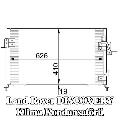 MAHLE Kurutucusuz klima kondansatörü — 2002 Land Rover Discovery