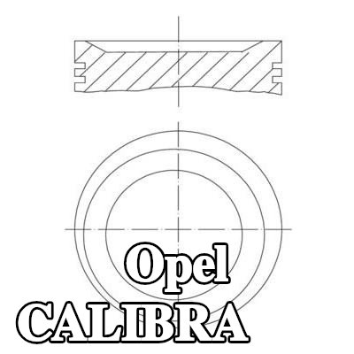 MAHLE مكبس بدون قناة تبريد — Opel Calibra
