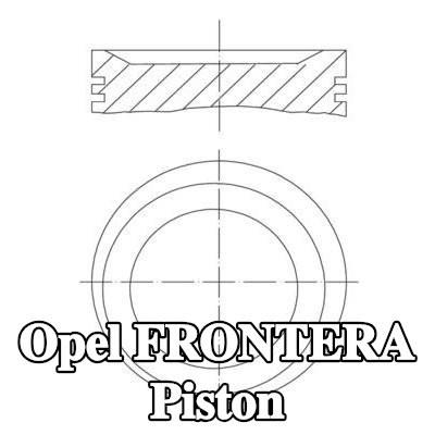 MAHLE Soğutma kanalı olmayan piston — 1997 Opel Frontera