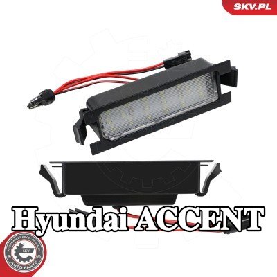 ESEN SKV مصباح لوحة الترخيص — 2012 Hyundai Accent