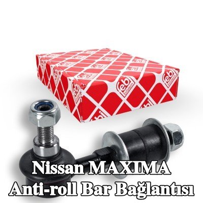 FEBI BILSTEIN Stabilizatör kolu OE Turbo YENİ, Sol Ön Aks, Ön Aks Sağ, 98mm, Çelik, somunlu, lastik yastıklı, pullarla — 2000 Nissan Maxima