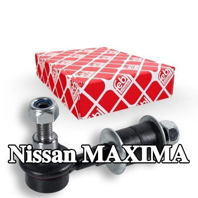 FEBI BILSTEIN وصلة قضيب مانع الانقلاب OE Turbo NEW, المحور الأمامي الأيسر, المحور الأمامي الأيمن, 98mm, الفولاذ, مع صواميل, مع حوامل مطاطية, مع غسالات — 2000 Nissan Maxima