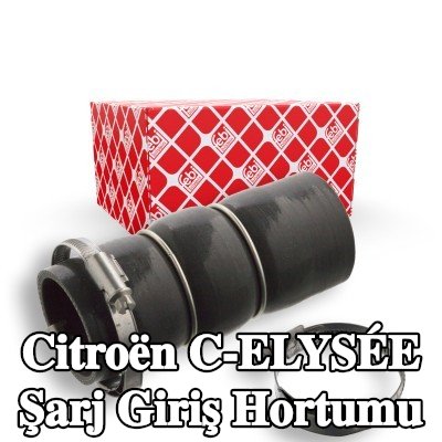 FEBI BILSTEIN Şarj Cihazı Emme Hortumu Üst, kelepçeli — Citroën C-elysée