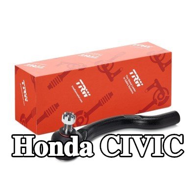 TRW طرف قضيب التوجيه للمحور الأمامي الأيسر, خارجي, 197mm, مع مواد تثبيت — Honda Civic