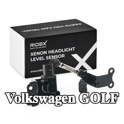 RIDEX مستشعر مستوى المصباح الأمامي للمحور الخلفي, مع حامل, مع قضيب توصيل — 2012 Volkswagen Golf