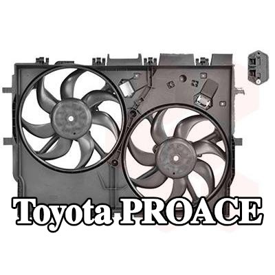 VAN WEZEL مروحة, مبرد بمحرك كهربائي — Toyota Proace