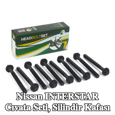 BGA Cıvata Kiti, silindir kafası M12 — Nissan Interstar