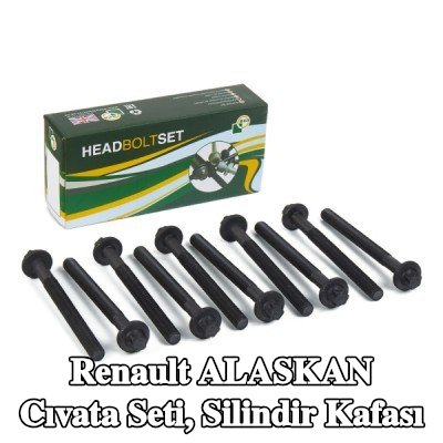 BGA Cıvata Kiti, silindir kafası M12 — Renault Alaskan
