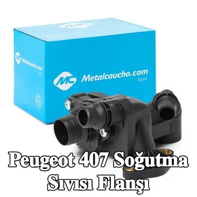 Metalcaucho Soğutma Sıvısı Flanşı Ön Aks, termostatlı — Peugeot 407