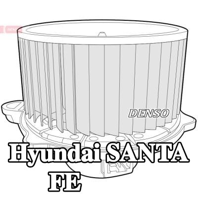 DENSO محرك منفاخ 12V, بدون مقاوم — 2012 Hyundai Santa Fe