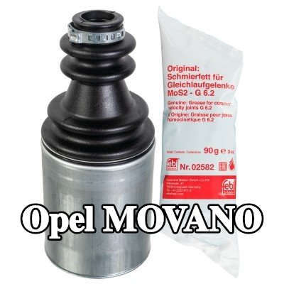 FEBI BILSTEIN طقم غطاء مفصل CV, عمود الدفع للمحور الأمامي الأيمن, إلاستومر البوليستر الحراري — 2000 Opel Movano