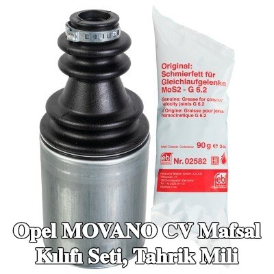 FEBI BILSTEIN CV kılıf kiti, ön aks sağ tahrik mili, Termoplastik polyester elastomer — 2000 Opel Movano