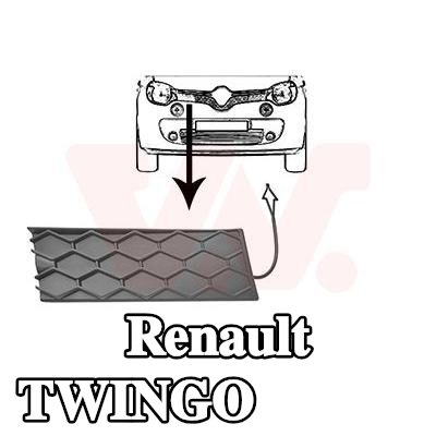 VAN WEZEL شبكة المبرد - اليمنى — Renault Twingo