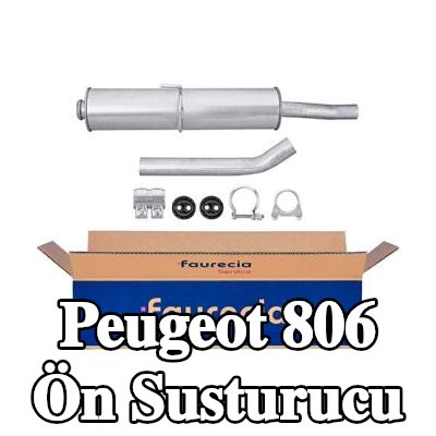 HELLA Ön susturucu Ön, montaj parçaları ile — Peugeot 806
