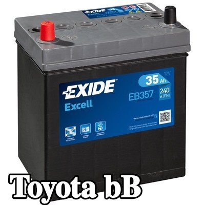 EXIDE بطارية Excell — 2000 Toyota bB