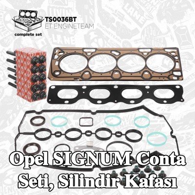 ET ENGINETEAM Conta seti, silindir kapağı vida seti ile silindir kapağı, valf kapağı contası ile, valf gövdesi contalı — Opel Signum