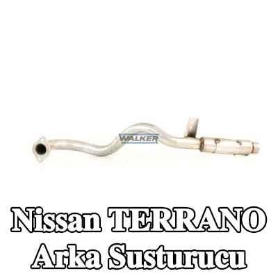 WALKER Arka susturucu 1120mm, montaj parçaları olmadan — Nissan Terrano