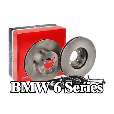 MAPCO مجموعة أقراص ووسادات الفرامل ذات التهوية, مع لوحة مانعة للصرير — 2004 BMW 6 Series
