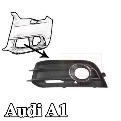 VAN WEZEL شبكة المصد الأيسر الأمامي, مع فتحة (فتحات) لمصابيح الضباب — 2012 Audi A1