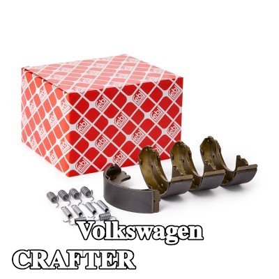 FEBI BILSTEIN مجموعة أحذية الفرامل للمحور الخلفي, مع مواد تثبيت/تركيب — 2012 Volkswagen Crafter