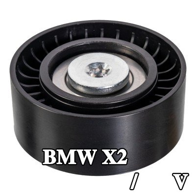 FEBI BILSTEIN بكرة الانحراف/التوجيه, V-ribbed belt Outer Diameter: 65mm — BMW X2