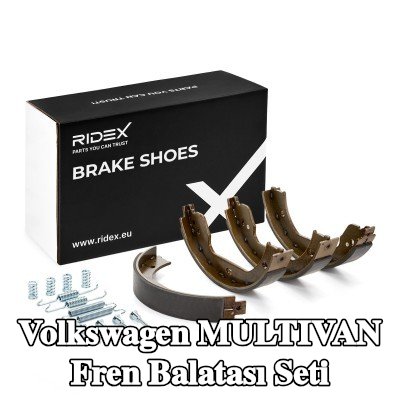 RIDEX Fren pabuç seti Fotoğraf, tedarik kapsamına karşılık gelir, aksesuarlarla, genişleyen kilitli, ayarlama somunlu — Volkswagen Multivan