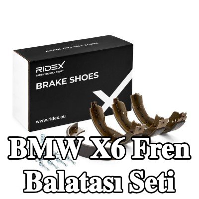 RIDEX Fren pabuç seti Fotoğraf, tedarik kapsamına karşılık gelir, aksesuarlarla, genişleyen kilitli, ayarlama somunlu — BMW X6