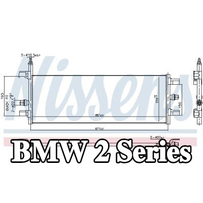 NISSENS مبرد، بطارية المحرك — BMW 2 Series