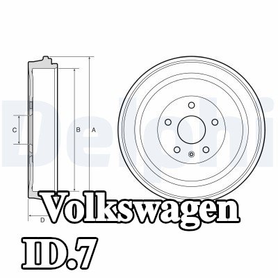 DELPHI أسطوانة الفرامل 333mm — Volkswagen Id.7
