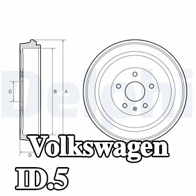 DELPHI أسطوانة الفرامل 333mm — Volkswagen Id.5