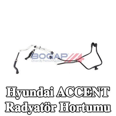 BOGAP Radyatör hortumu 730mm — 2002 Hyundai Accent