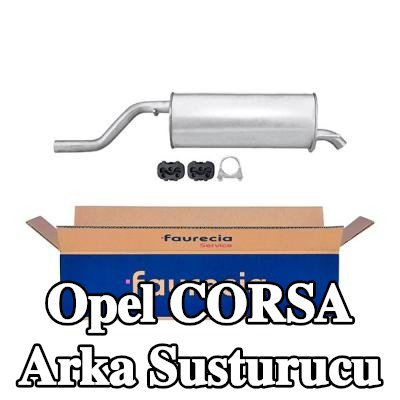 HELLA Arka susturucu Arka, montaj parçaları ile — Opel Corsa