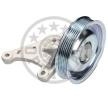 OPTIMAL Saptırma / kılavuz kasnağı, V-ribbed belt Outer Diameter: 124mm — 2019 Citroën Berlingo (1)