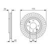 BOSCH القطر الخارجي لقرص المكابح: 266mm, مُهوى, مشحم — Opel Rocks-e (5)