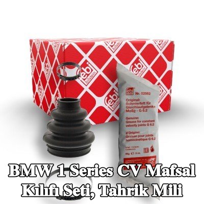 FEBI BILSTEIN CV kılıf kiti, Arka aks tahrik mili, şanzıman tarafında, Kauçuk — 2011 BMW 1 Series