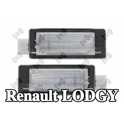 ABAKUS مصباح لوحة الأرقام على كلا الجانبين, مع LED — Renault Lodgy