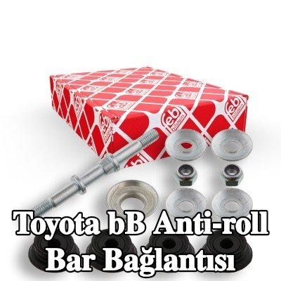 FEBI BILSTEIN Stabilizatör kolu OE Turbo YENİ, Sol Ön Aks, Ön Aks Sağ, 98mm, somunlu, lastik yastıklı, pullarla — 2002 Toyota bB