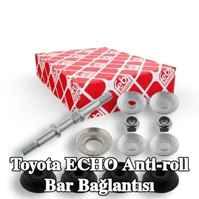 FEBI BILSTEIN Stabilizatör kolu OE Turbo YENİ, Sol Ön Aks, Ön Aks Sağ, 98mm, somunlu, lastik yastıklı, pullarla — Toyota Echo