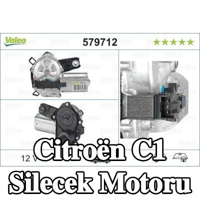 VALEO Silecek motoru Arka, ORIGINAL PART, 12V — Citroën C1