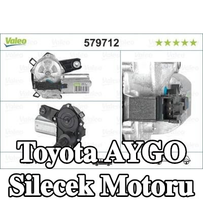 VALEO Silecek motoru Arka, ORIGINAL PART, 12V — Toyota Aygo