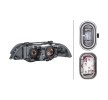 HELLA Far Sağ, H7, H7/HB3, HB3, P21W, W5W, far seviyeleme motorlu, ampuller olmadan, Sinyal rengi: sarı (kehribar) — 2000 BMW 5 Series (2)