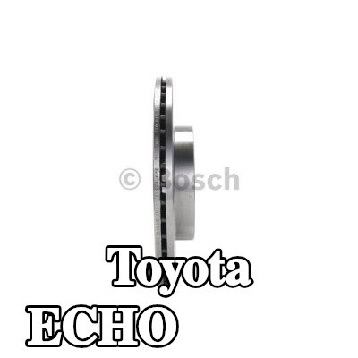 BOSCH القطر الخارجي لقرص المكابح: 255mm, مُهوى, مزود بفتحات تهوية داخلية, مشحم — Toyota Echo