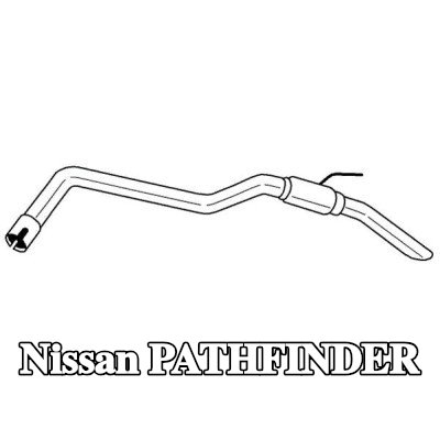 VEGAZ كاتم الصوت الخلفي الخلفي — Nissan Pathfinder