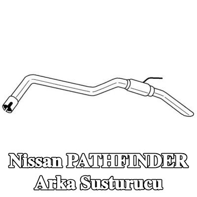 VEGAZ Arka susturucu Arka — Nissan Pathfinder