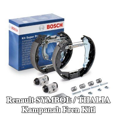 BOSCH Aksesuarları dahil tambur fren kiti, tekerlek fren silindiri ile — Renault Symbol / Thalia