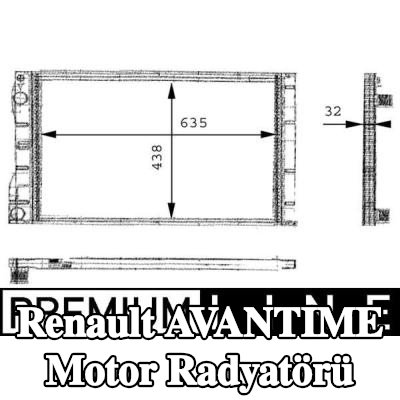 MAHLE Motor radyatörü — Renault Avantime