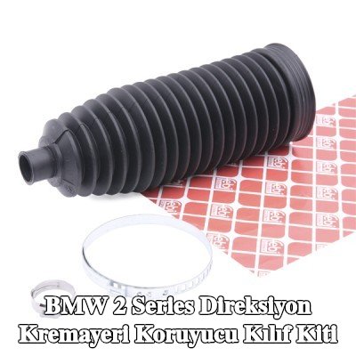 FEBI BILSTEIN Sol ön aks direksiyon kremayeri kılıfı kiti, kelepçeli — 2012 BMW 2 Series